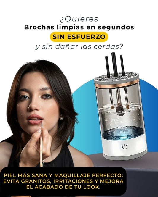 Limpiador de Brochas de Maquillaje Automático y Eléctrico con Enchufe USB – Limpieza y Secado Rápido