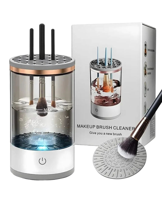 Limpiador Automático de Brochas de Maquillaje Eléctrico con Enchufe USB – Limpieza y Secado Rápido